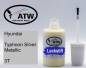 Preview: Hyundai, Typhoon Silver Metallic, 3T: 20ml Lackstift, von ATW Autoteile West.